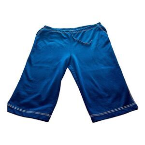 Lauren Ralph Lauren Drawstring Bermuda Shorts Size 3x Blue w/ White Piping